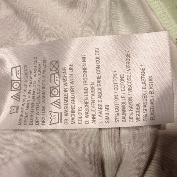 h D&Co Green Stretch Plus Size Top 3X - Picture 4 of 4